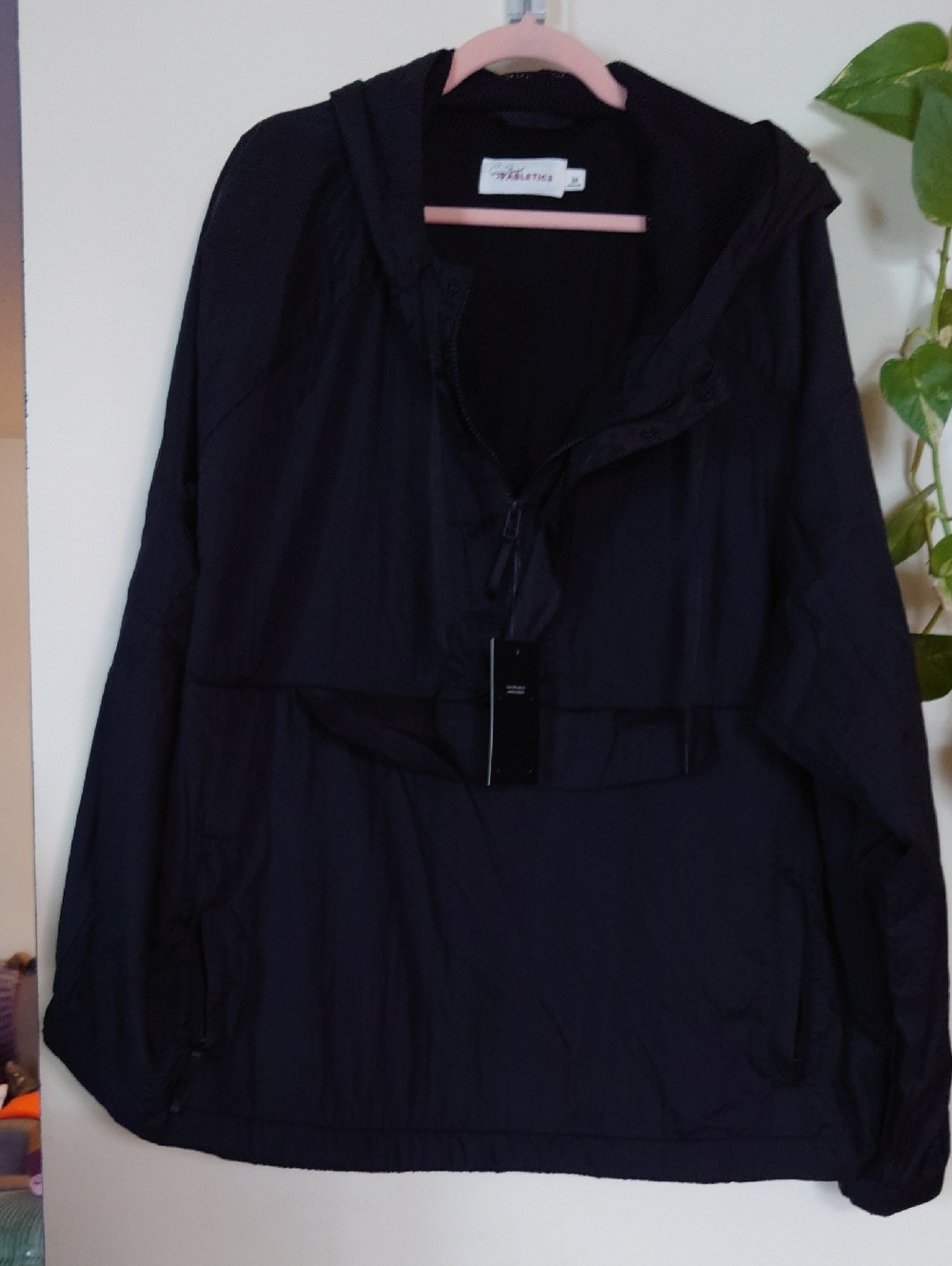 Women’s Black Hooded Anorak Jacket - Fabletics